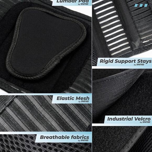 Sparthos Back Support Brace Small - Picture 9 of 12